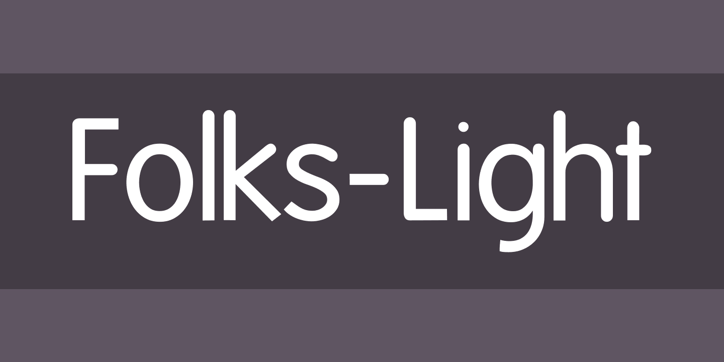 Font Folks-Light
